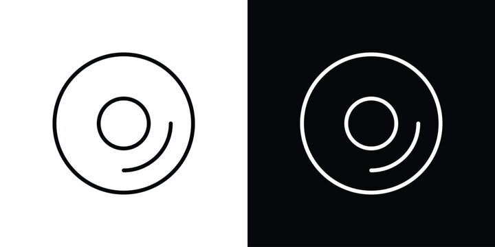 DVD icon vector for web, computer and mobile app