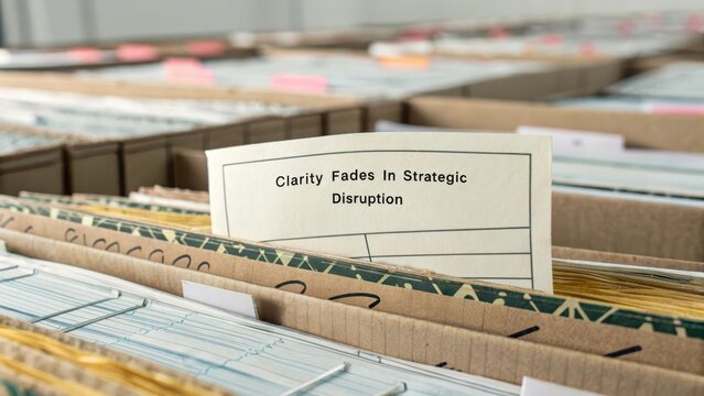 Clarity Fades in Strategic Disruption Within Filing System