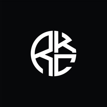 RKC logo RKC icon RKC monogram RKC letter minimalist Circle flat Unique modern abstract logo design.