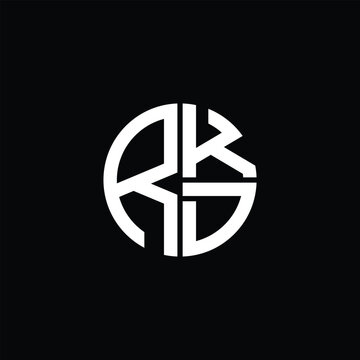 RKD logo RKD icon RKD monogram RKD letter minimalist Circle flat Unique modern abstract logo design.