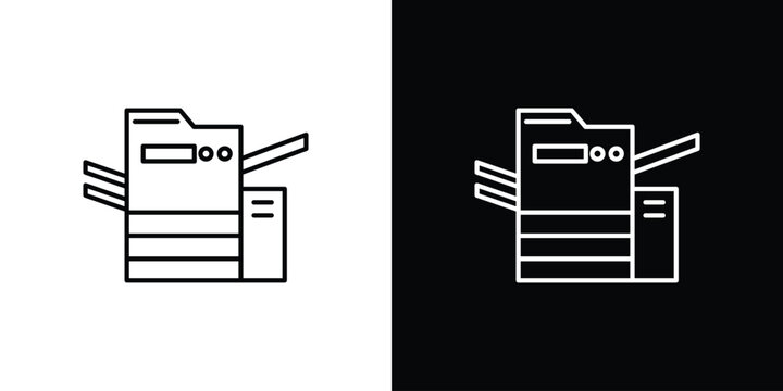 Copier icon vector for web, computer and mobile app