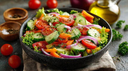 fresh vegetable salad