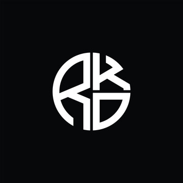 RKO logo RKO icon RKO monogram RKO letter minimalist Circle flat Unique modern abstract logo design.