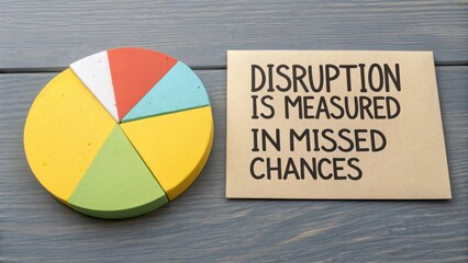 Creative Concept of Disruption and Missed Opportunities on Table