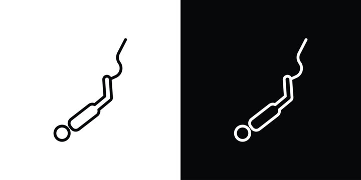 Bungee jumping icon vector for web, computer and mobile app