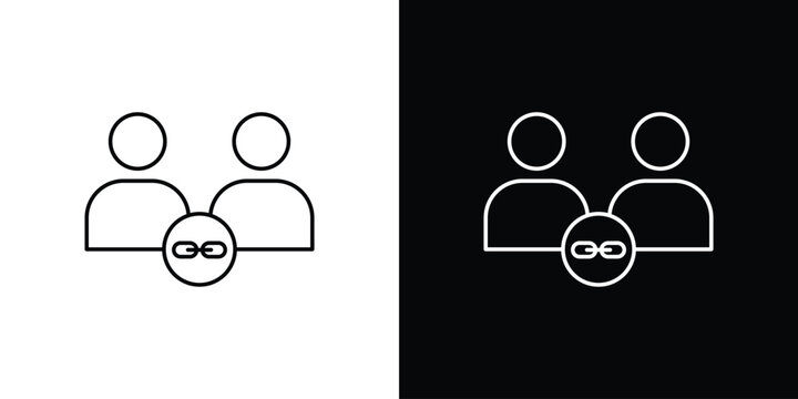 Affiliate link icon vector for web, computer and mobile app
