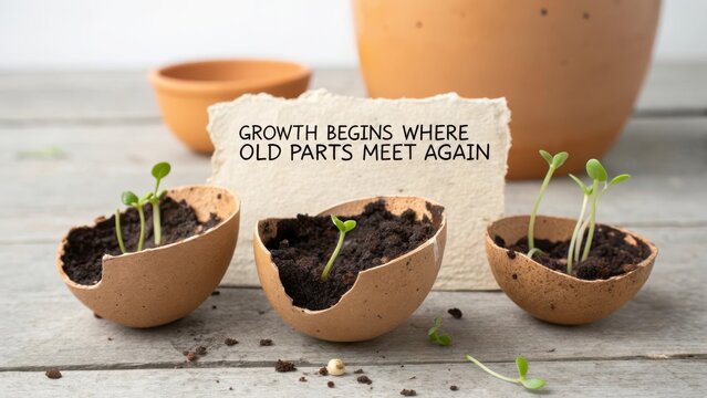Growth Begins Where Old Parts Meet Again in Sustainable Gardening