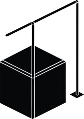 pole vault box on white background.eps