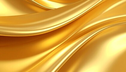 Abstract close-up of flowing golden fabric.  Soft, luxurious folds and drapes create a sense of movement and elegance