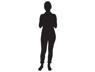 FEMALE PHOTOGRAPHER SILHOUETTE