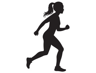FEMALE RUNNING SILHOUETTE
