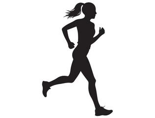 FEMALE RUNNING SILHOUETTE