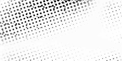 Grunge halftone gradient background. Faded grit noise texture. White and black sand wallpaper concept good