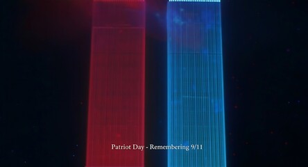 Patriot Day 9/11 Remembering the Towers with Light, a somber tribute to the fallen.