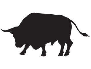 FIGHTING BULL SILHOUETTE
