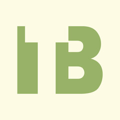 TB, BT, T, B abstract letters logo monogram