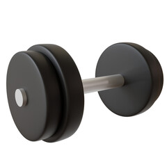 Black Dumbbell Fitness and Weightlifting Equipment