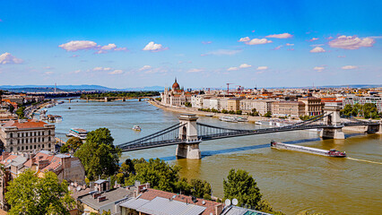 Naklejka premium City of Budapest capital of Hungary downtown views