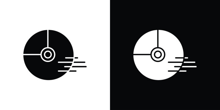Death star icon collection - vector outline and silhouette