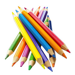 Fototapeta premium A cluster of colorful pencils