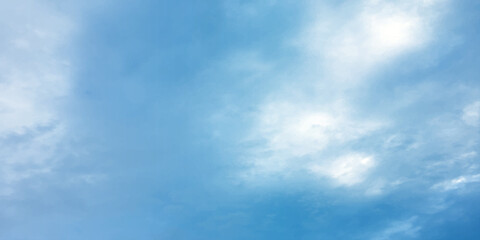 Sky blue effect clouds sunny light effect soft splashed reflection wallpaper. Clouds floating in the sky often evoke a feeling of calm or serenity, the peaceful mood of the image a storm approaching b