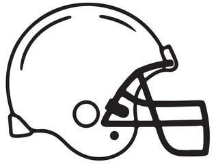 FOOTBALL HELMET SILHOUETTE