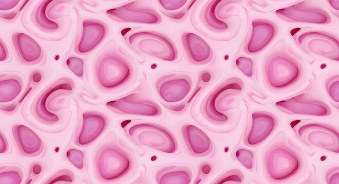 Microporous fluid abstract background in pink and white ton