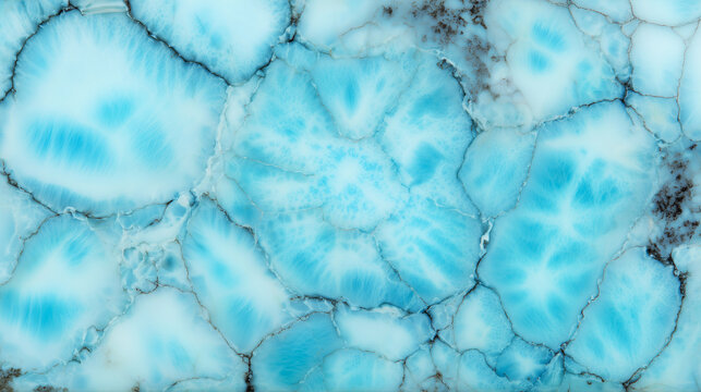 Smooth larimar slab used as a background