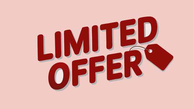 Eye-catching discount announcement with stylish fonts and a price tag, conveying limited time