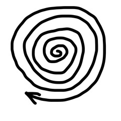 vector illustration of a snail