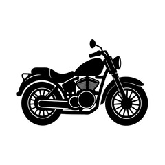 Obraz premium Motorcycle with helmet silhouette