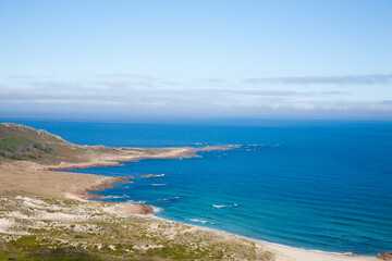 Galicia coastline summer landscape, Spain