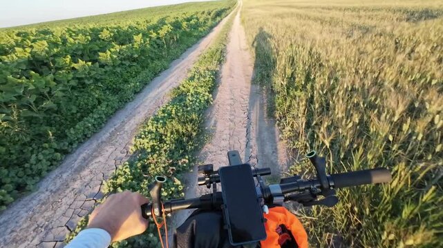 cycling in nature in wild places, bikepacking	

