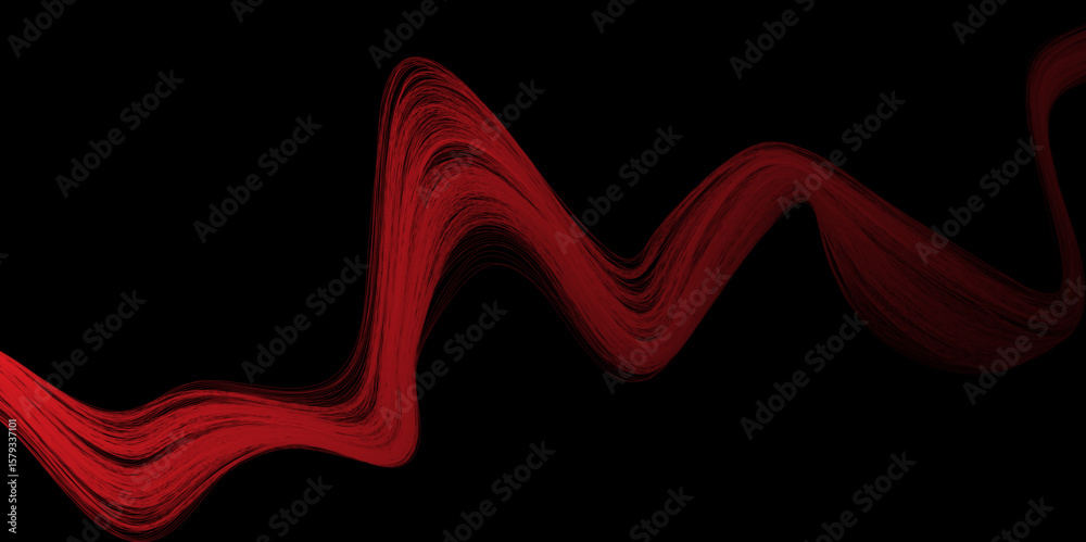 Poster abstract wave background. music or technology concept. curved wave smooth stripe seamless pattern. w