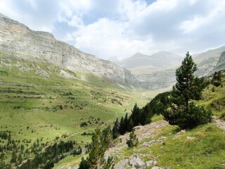 Fototapeta premium Ordesa Monte Perdido National Park, view. Pyrenees, Spain