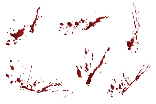 Collection of vector gradient red blood splash background