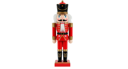 Festive holiday nutcracker soldier figurine christmas decoration traditional wooden toy ornament xmas season