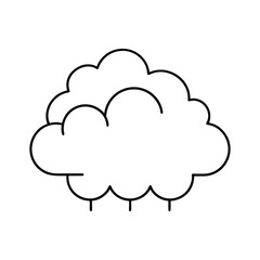 Cloud line art, Cute cloud line art, sky