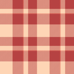 Classic plaid pattern in red beige. Great for textile design, backdrops, or digital paper. Evokes warmth, tradition, rustic charm. Versatile texture.