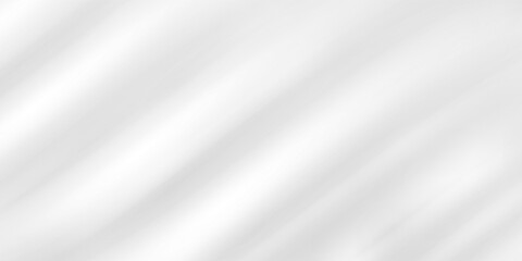 Fototapeta premium Smooth elegant white silk vector or satin luxury cloth texture background. White gray satin texture that is white silver fabric silk background. Soft shiny creased satin fabric folding texture. 
