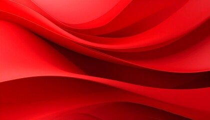 Abstract dynamic red curves