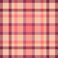 Elegant herringbone plaid pattern in soft coral and burgundy hues on a beige background. Perfect for textile design, fashion, home decor, or website backgrounds.