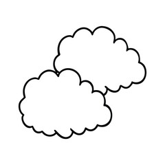 Cloud line art, Cute cloud line art, sky