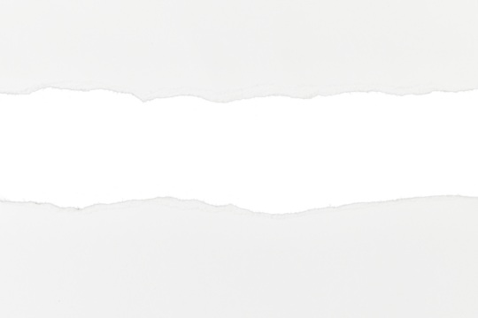 torn paper frame with copy space isolated on white or transparent png