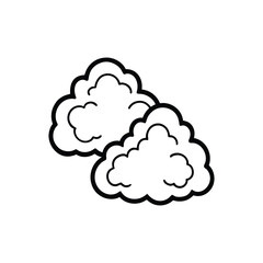 Cloud line art, Cute cloud line art, sky