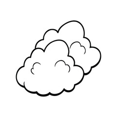 Cloud line art, Cute cloud line art, sky