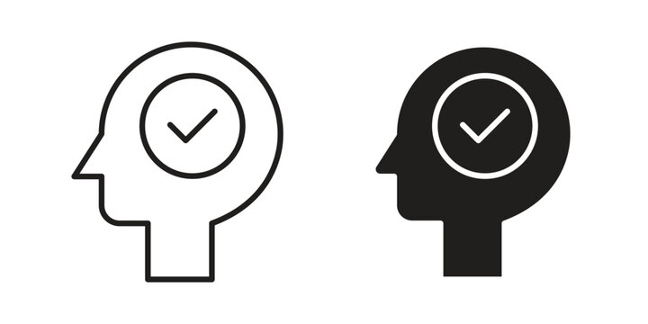 Understand icons in trendy linear style vector. Vector illustration
