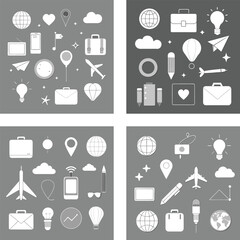 set of icons for web