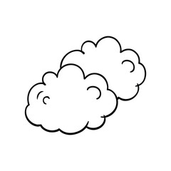 Cloud line art, Cute cloud line art, sky