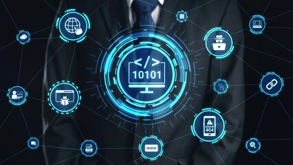 Software development with coding overlays, programming languages, developer tools, mobile app creation, and advanced programming for digital product development and software solutions. Spire
